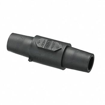HUBBELL Double Connector 300/400A Black, 20TT24
