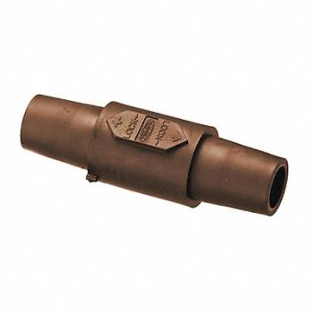 HUBBELL Double Connector 300/400AC/DC Brn, 20TT26