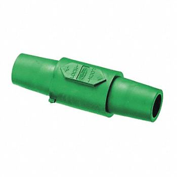 HUBBELL Double Connector Grn Female-Female Taper, 20TT27