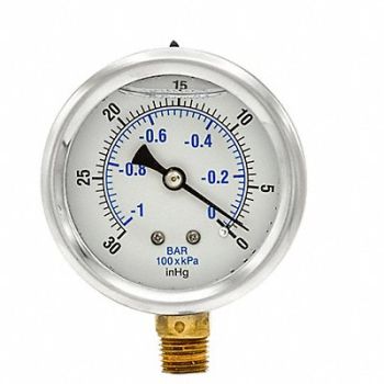 PIC GAUGES Vacuum Gauge 1/4 in NPT 2-1/2 in, 20TV12