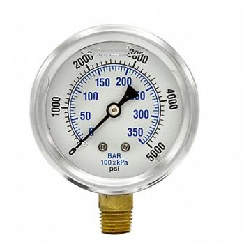 PIC GAUGES Pressure Gauge 1/4 in NPT 2-1/2 in, 20TV34