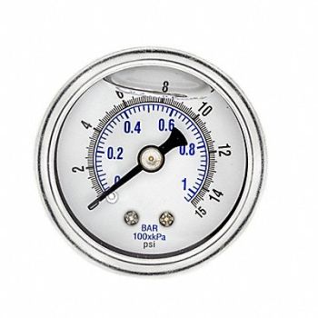 PIC GAUGES Pressure Gauge 1/8 in NPT 1-1/2 in, 20TV86