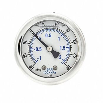 PIC GAUGES Compound Gauge 1/4 in NPT 2 in, 20TW01