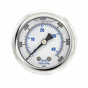 PIC GAUGES Pressure Gauge 1/4 in NPT 2 in, 20TW06