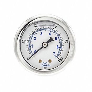 PIC GAUGES Pressure Gauge 1/8 in NPT 2 in, 20TW16