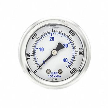 PIC GAUGES Pressure Gauge 1/8 in NPT 2 in, 20TW20