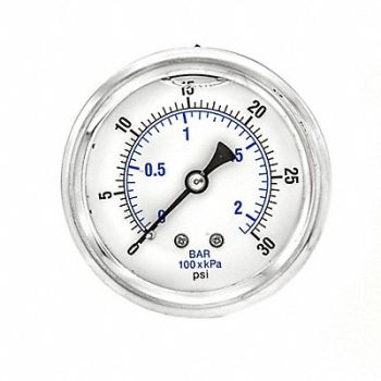 PIC GAUGES Pressure Gauge 1/4 in NPT 2-1/2 in, 20TW27