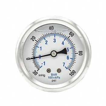 PIC GAUGES Compound Gauge 1/4 in NPT 2-1/2 in, 20TW31