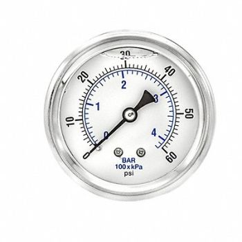 PIC GAUGES Pressure Gauge 1/4 in NPT 2-1/2 in, 20TW35