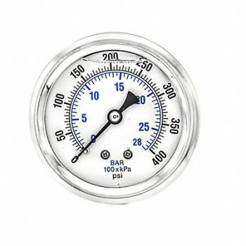 PIC GAUGES Pressure Gauge 1/4 in NPT 2-1/2 in, 20TW39