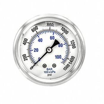 PIC GAUGES Pressure Gauge 1/4 in NPT 2-1/2 in, 20TW42