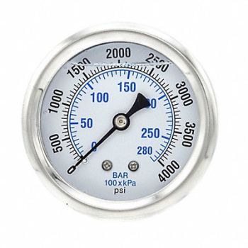PIC GAUGES Pressure Gauge 1/4 in NPT 2-1/2 in, 20TW45