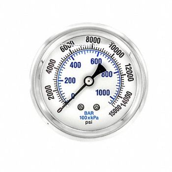 PIC GAUGES Pressure Gauge 1/4 in NPT 2-1/2 in, 20TW50