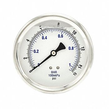 PIC GAUGES Pressure Gauge 1/4 in NPT 4 in, 20TW52