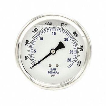 PIC GAUGES Pressure Gauge 1/4 in NPT 4 in, 20TW60