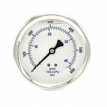 PIC GAUGES Pressure Gauge 1/4 in NPT 4 in, 20TW61