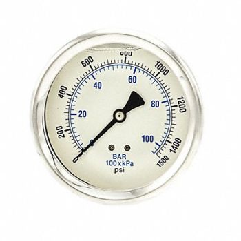 PIC GAUGES Pressure Gauge 1/4 in NPT 4 in, 20TW63
