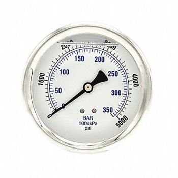 PIC GAUGES Pressure Gauge 1/4 in NPT 4 in, 20TW66