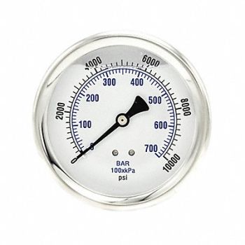 PIC GAUGES Pressure Gauge 1/4 in NPT 4 in, 20TW68