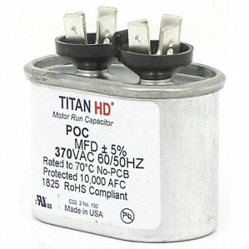 TITAN HD Motor Run Capacitor 5 MFD 2 1/16 H, 20UD26