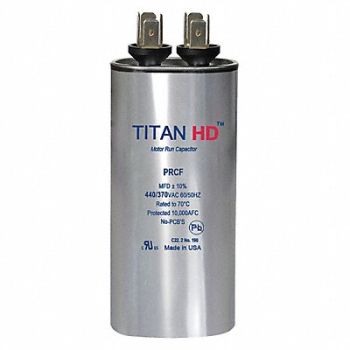 TITAN HD Motor Run Capacitor 5 MFD 2 7/8 H, 20UD63