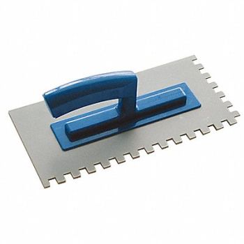 THERMOSOFT Plastic Trowel Inclds 3/8 Square Notch, 20UG51