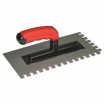 THERMOSOFT Heavy Duty Plastic Trowel 1/2 x3/8 ntch, 20UG52