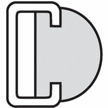 FENNER DRIVES Belt Guide 10 ft UHMW Channel Type C3, 20UG90