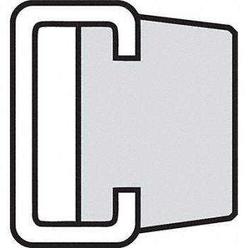 FENNER DRIVES Belt Guide 10 ft UHMW Channel Type C3, 20UG92