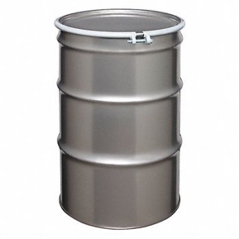 GRAINGER APPROVED Transport Drum Silver 16ga 1.5mm, 4GY38