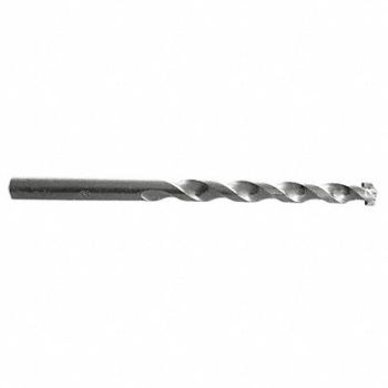 WESTWARD Hammer Masonry Drill 1/4in Carbide Tip, 20UR71