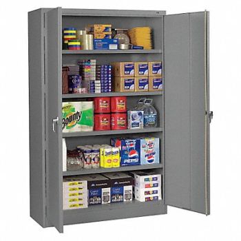 TENNSCO Storage Cabinet Unassembled Med Gray, 204K14