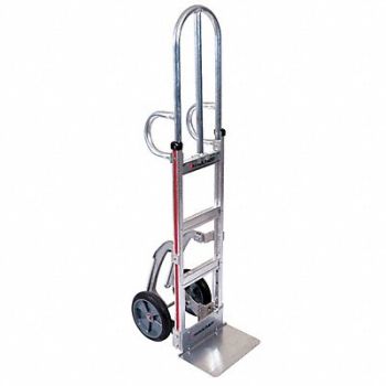 MAGLINER Hand Truck 500 lb 62 x14 x18 Silver, 20UZ39