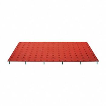 TUFTILE J0991 ADA Warning Pad Brick Red 5ft Lx2 ft.W, 20VA60