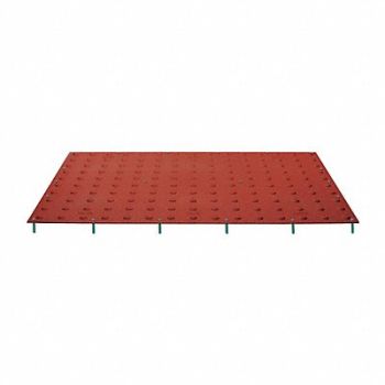 TUFTILE J0991 ADA Warning Pad Red 5ft Lx2 ft.W, 20VA61