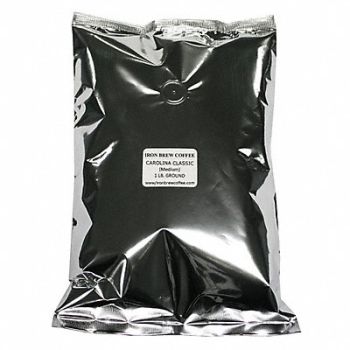 IRON BREW Coffee Carolina Classic Caff Ground PK8, 20VG62