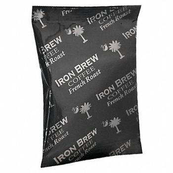 IRON BREW Coffee French Roast Caff Ground PK50, 20VG63