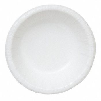 GRAINGER APPROVED Disposable Bowl 12 oz WH 6 in Dia PK500, 20VG82