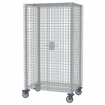 METRO Wire Security Cart Epoxy Coat 52x28x68, 20W709