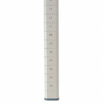 METRO Shlvng Pst 27 3/16x27 3/16x1 3/4in Steel, 20W848