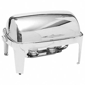 AMERICAN METALCRAFT Chafer Roll Top Stainless 9 qt., 20W997