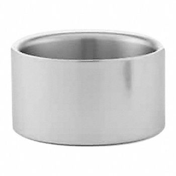 AMERICAN METALCRAFT Bowl Insulated Silver 2-1/2 x 5 In dia., 20X542