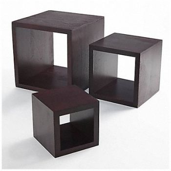 AMERICAN METALCRAFT Riser Set Wood Mahogany, 20X568