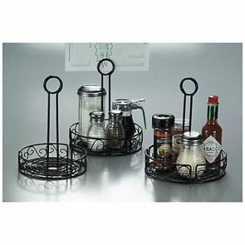 AMERICAN METALCRAFT Condiment Rack Black 7 1/2 x 9 In., 20X575