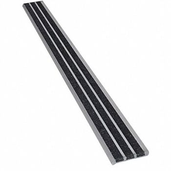 WOOSTER Stair Nosing Black 36in W Extruded Alum, 20X817