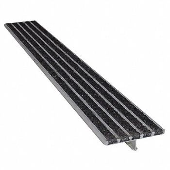 WOOSTER Stair Strip Blk 60in W Extruded Aluminum, 20X840