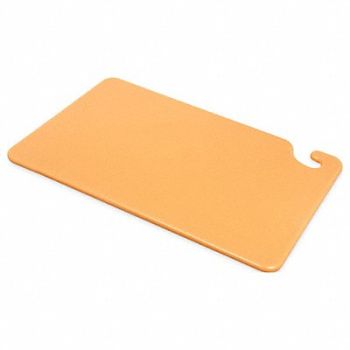 SAN JAMAR Cutting Board 12 x 18 In Brown, 20X879