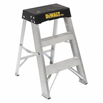 DEWALT Step Stool 26-5/8 In H 300 lb Aluminum, 20X983