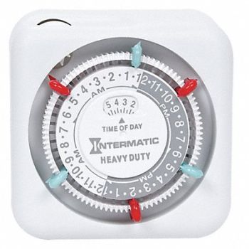 INTERMATIC Timer Mechanical 120V 15A Plug In, 20XE87