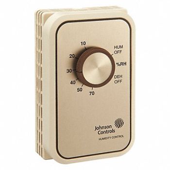 JOHNSON CONTROLS Humidistat Intermediate Rm H-Stat, 20XJ25